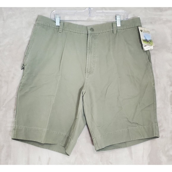 Columbia Other - Columbia Shorts Mens Size 38 ROC Cargo Shorts Sage Green Cotton Outdoors NWT